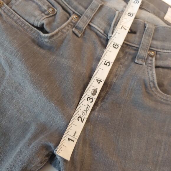 Rag & Bone Gray Raw Hem Ankle Jeans 25 - Picture 10 of 11